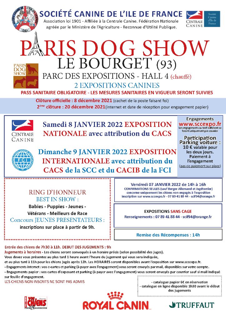 Du Royaume De Lecki - Exposition Paris Dog Show 2022