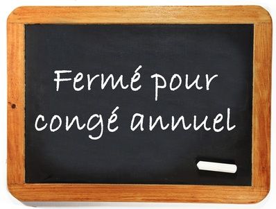 INFO : Congés d'été 2023